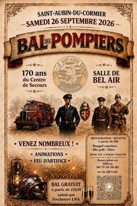 Bal des pompiers – 170 ans de l’Amicale des Pompiers