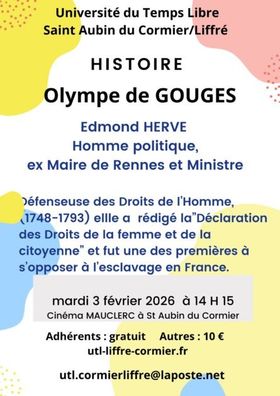 Conférence UTL – Olympe de Gouges