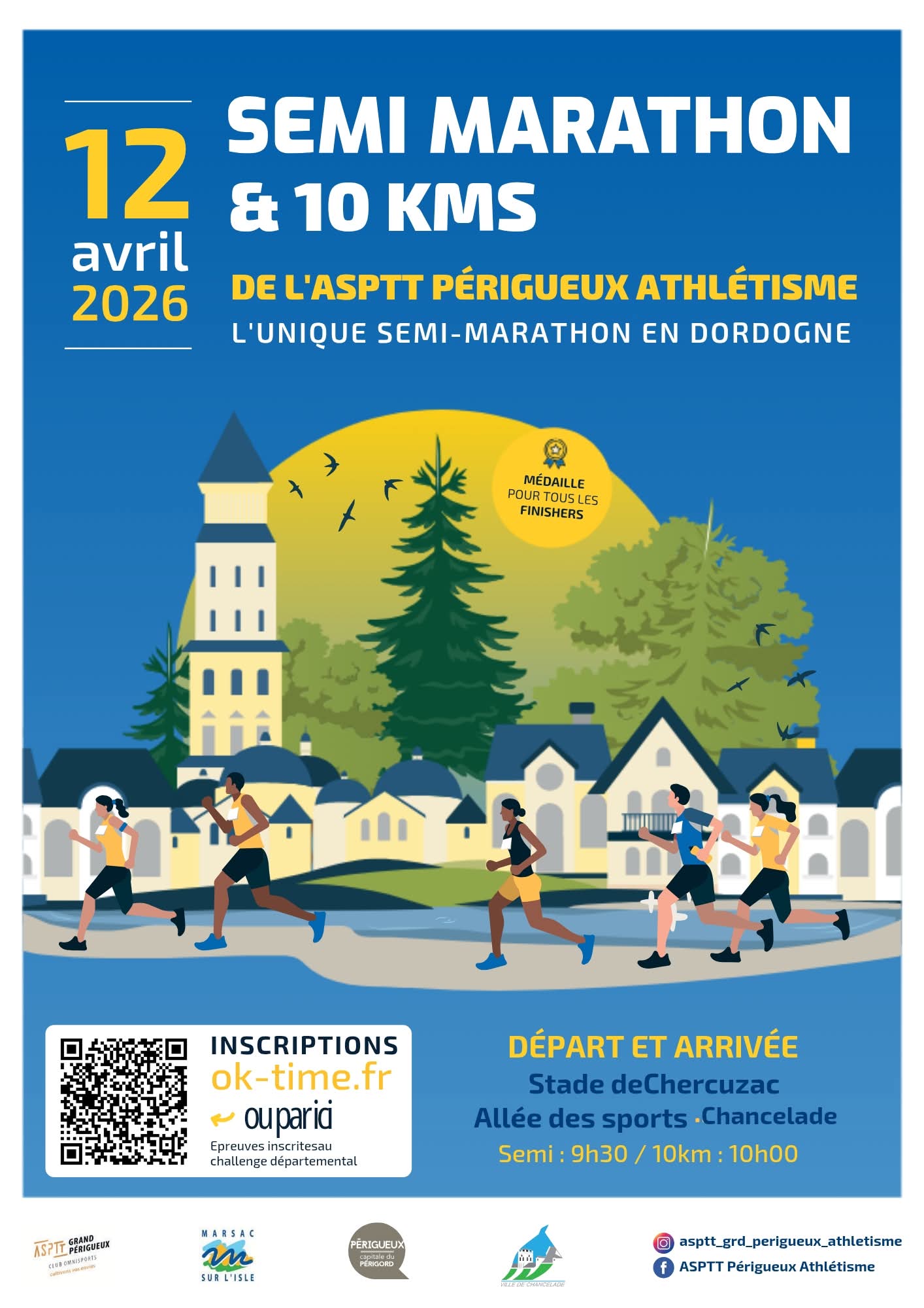 Semi-Marathon et 10km de l’ASPTT Grand Périgueux Athlétisme 2026