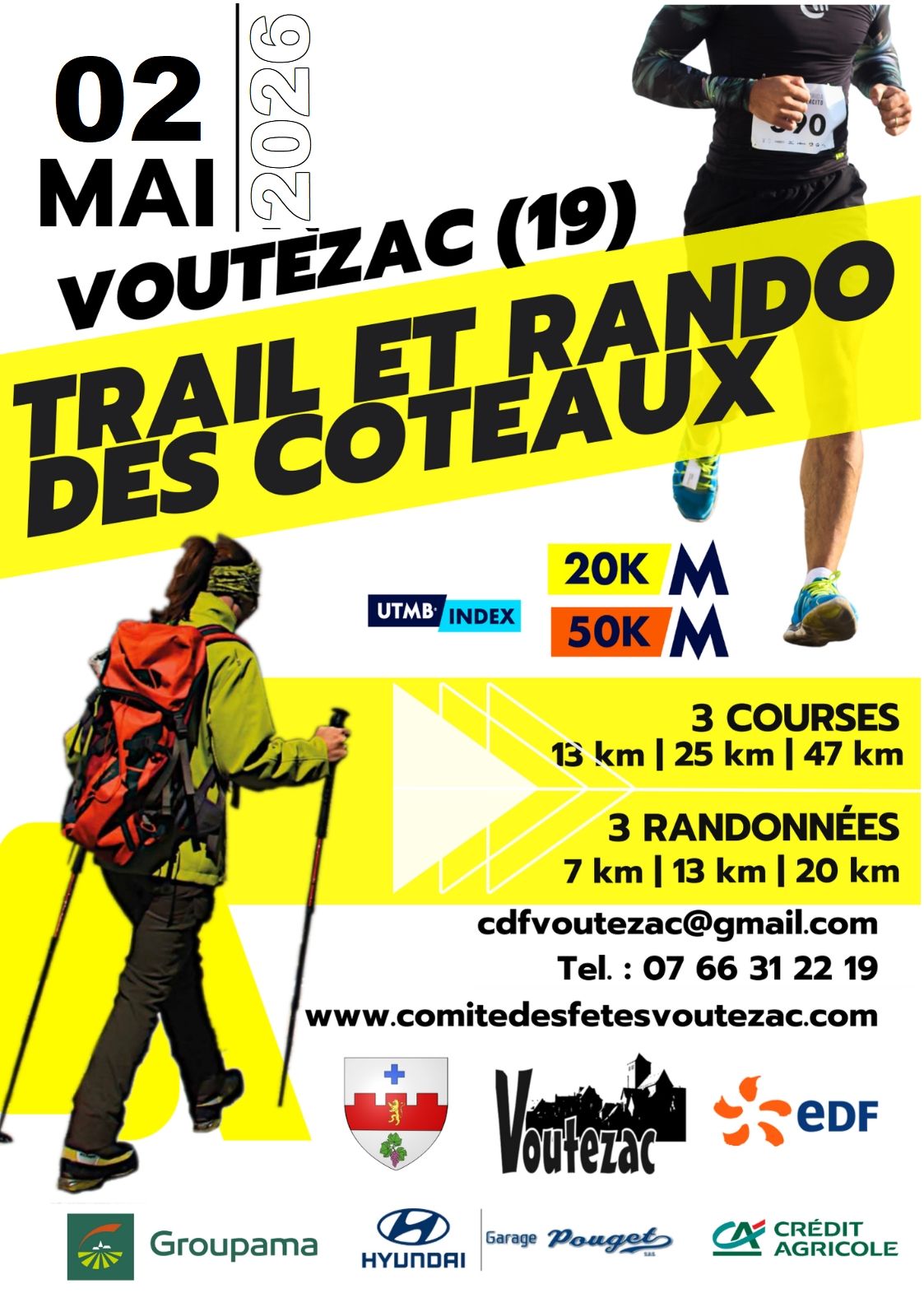 Trail et Rando des coteaux – Voutezac – 2026