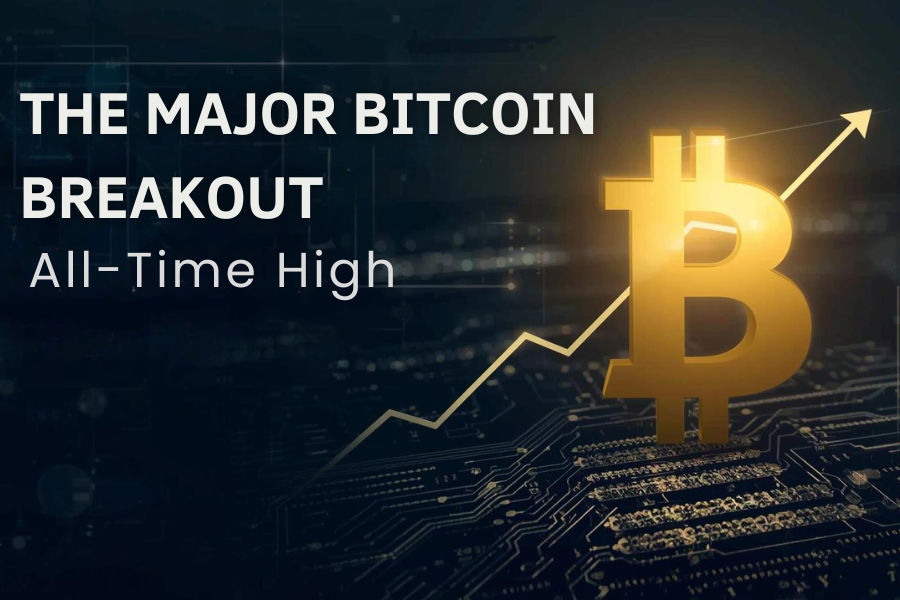 bitcoin on a digital landscape