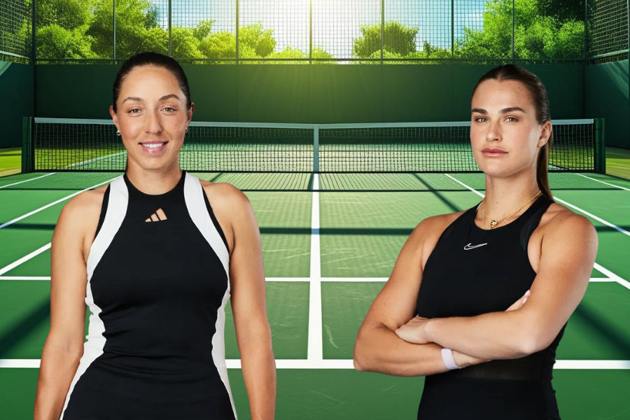 صور لنايومي أوساكا وأماندا أنيسيموفا في ملعب تنس