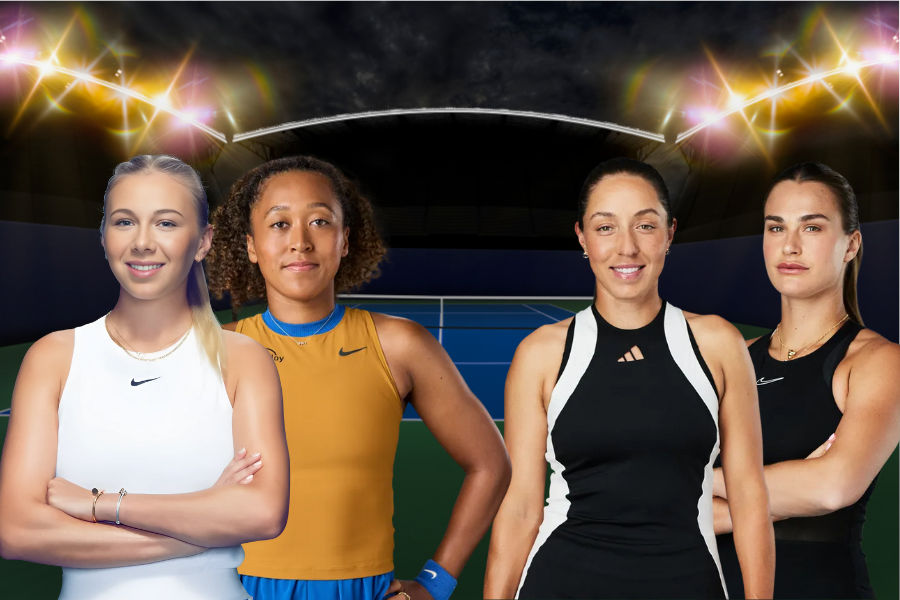 images of aryna sabalenka and jessica pegula and naomi osaka and amanda anisimova