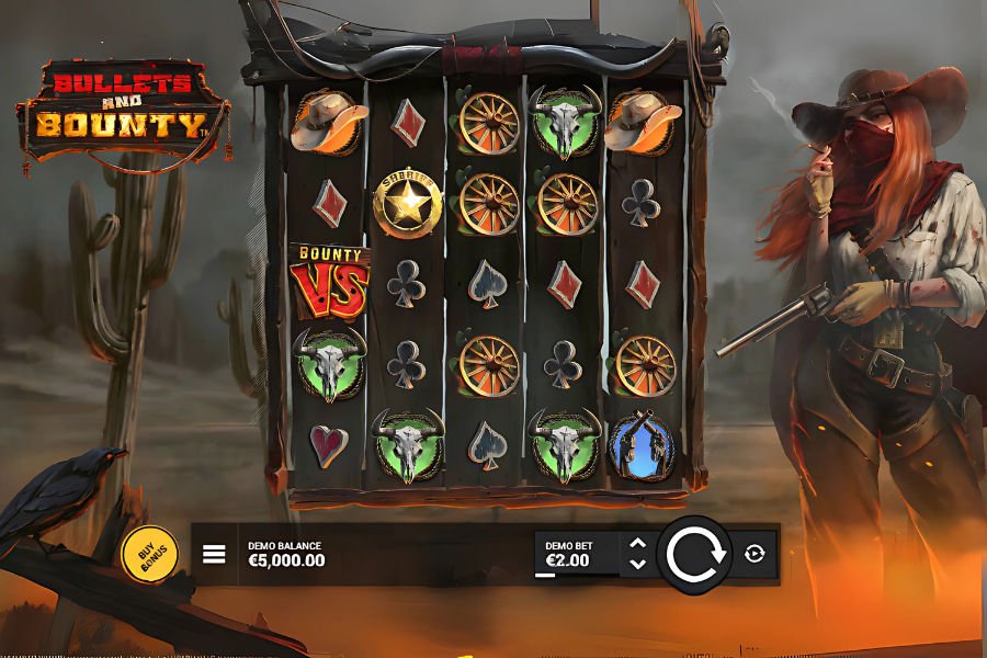 demo play of bullets and bounty slot on stake.com