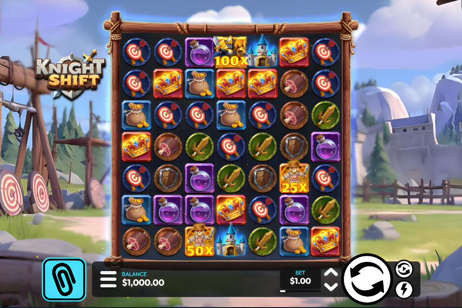 demo play of knight shift slot by paperclip gaming