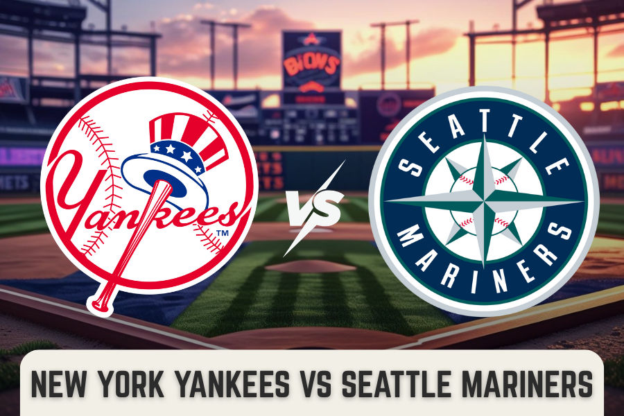 the logos fo the yakees and mariners baseball teams