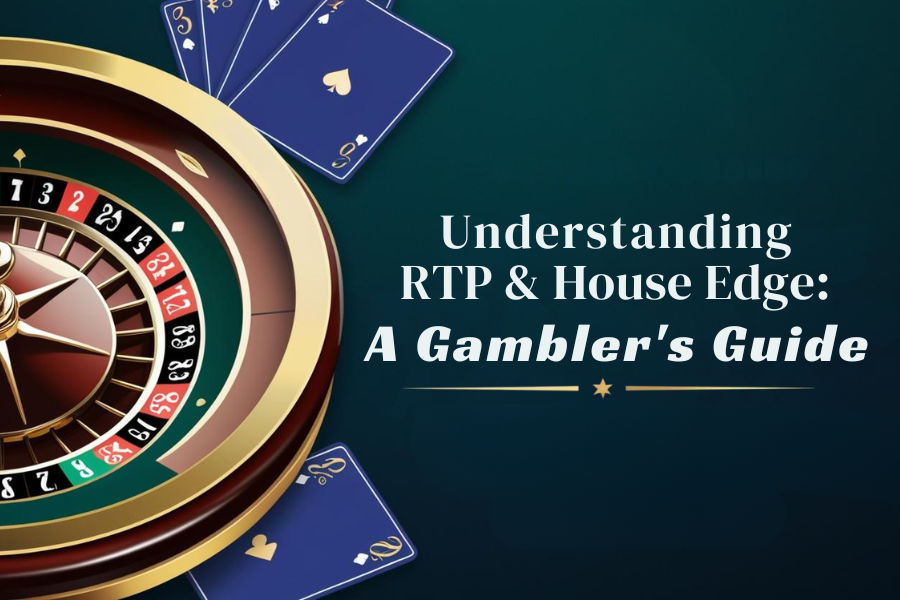 A roulette with a deck of cards on a casino table