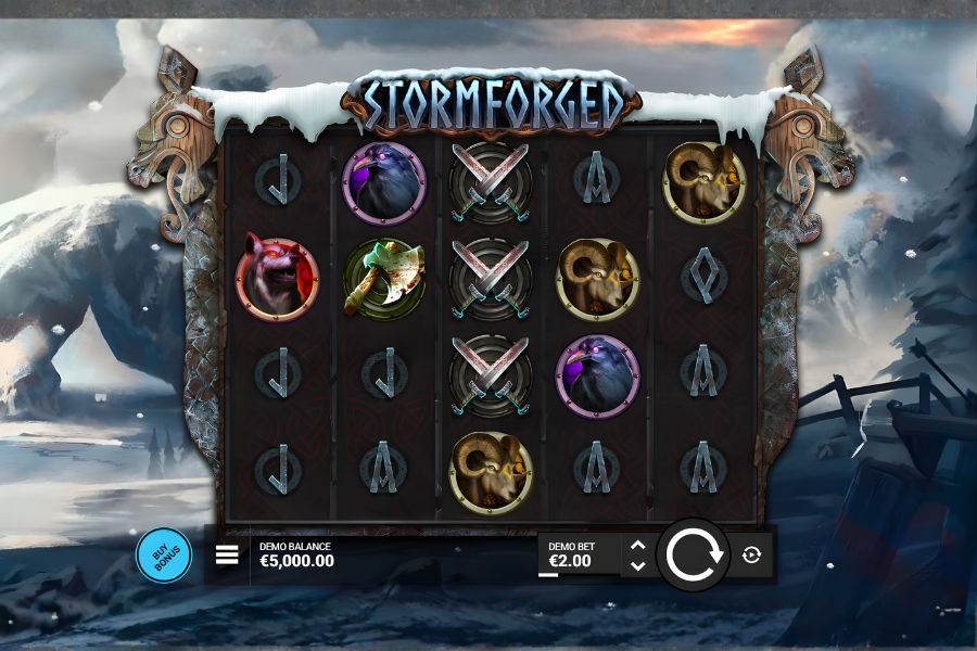 demo play of stormforged slot on stake