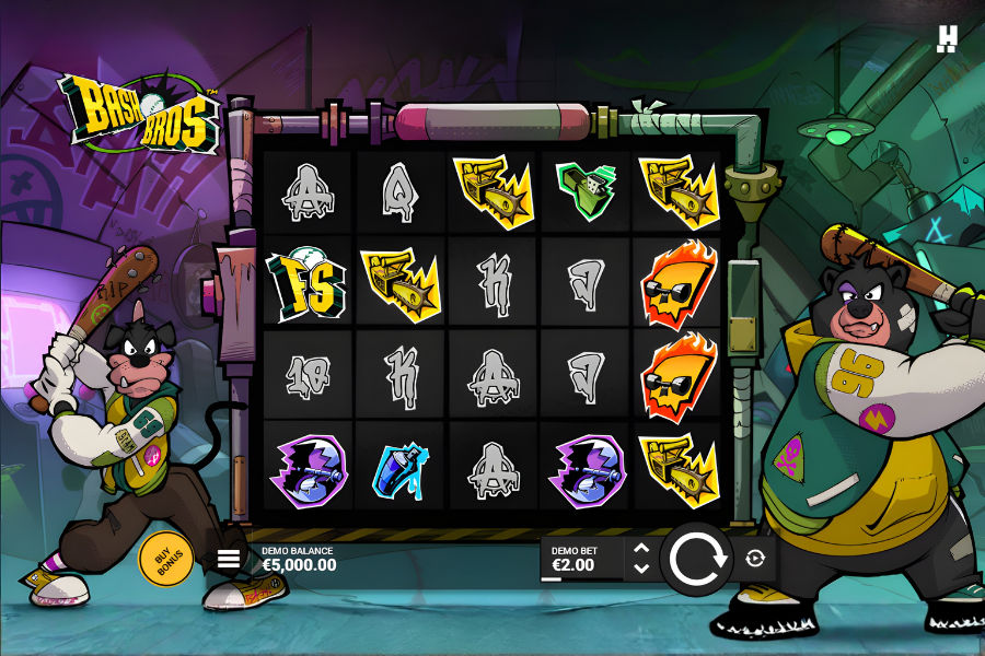 demo play of bash bros slot on stake.com