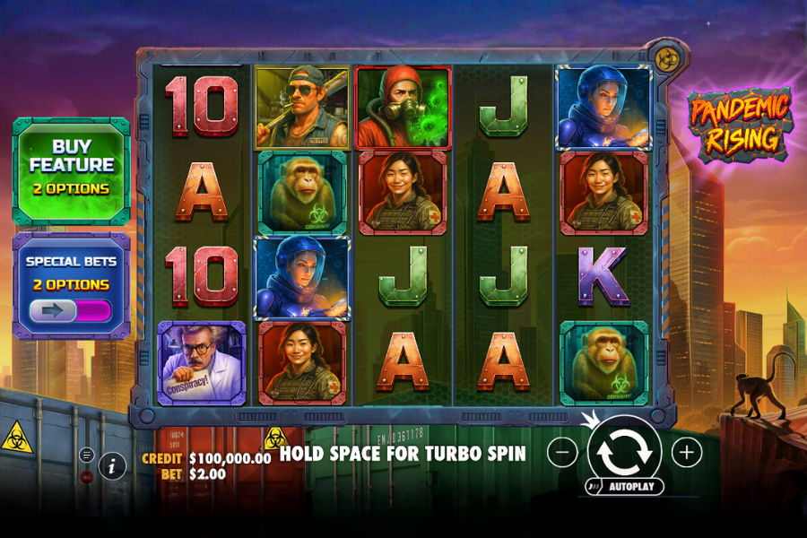 demo play of pandemic rising slot