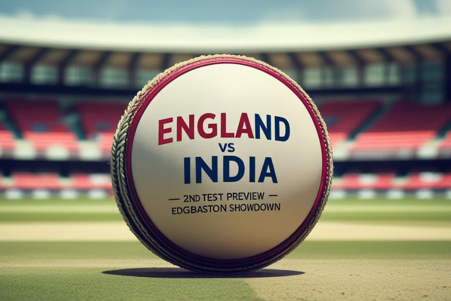 a cricket ball in a cricket ground