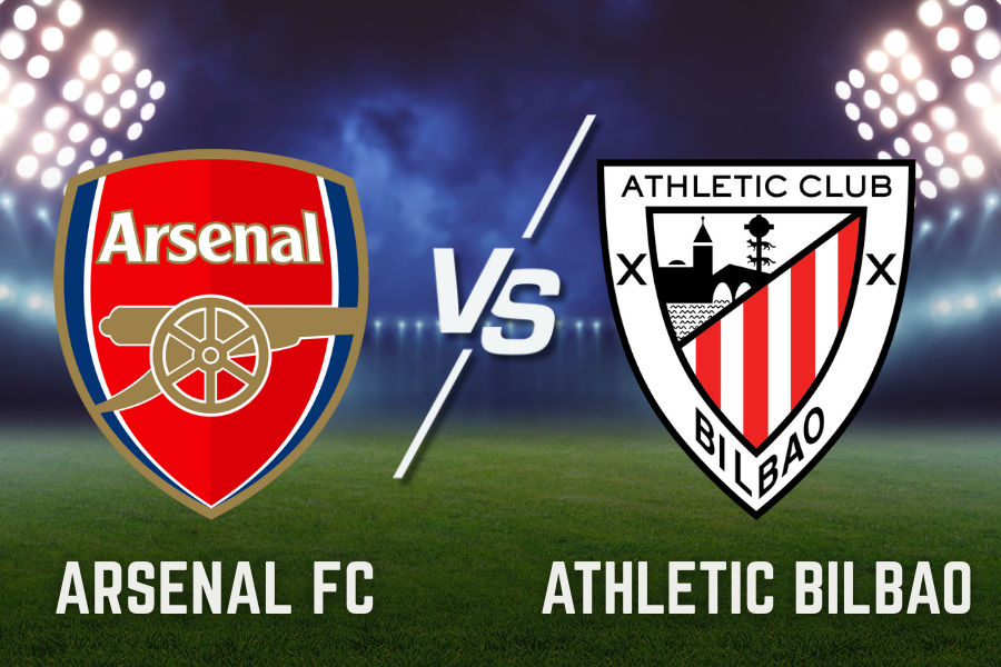 the logos of arsenal and athletic bilbao football clubs