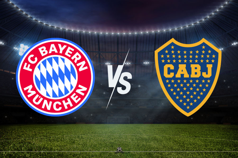 拜仁和博卡足球俱乐部的队徽