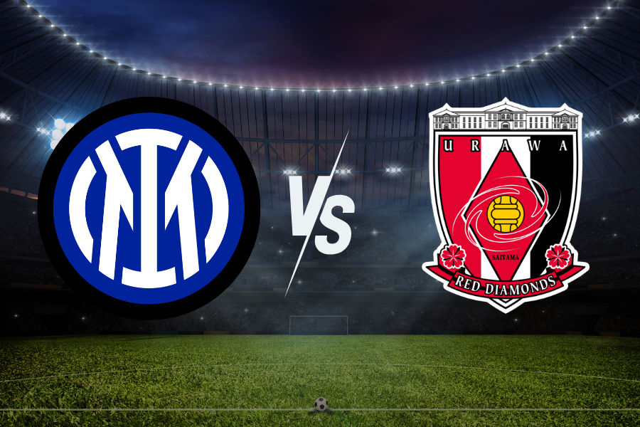 国际米兰和浦和红钻足球俱乐部的队徽