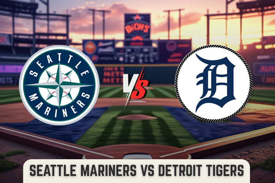 the logos of seattle mariners and detroit tigers