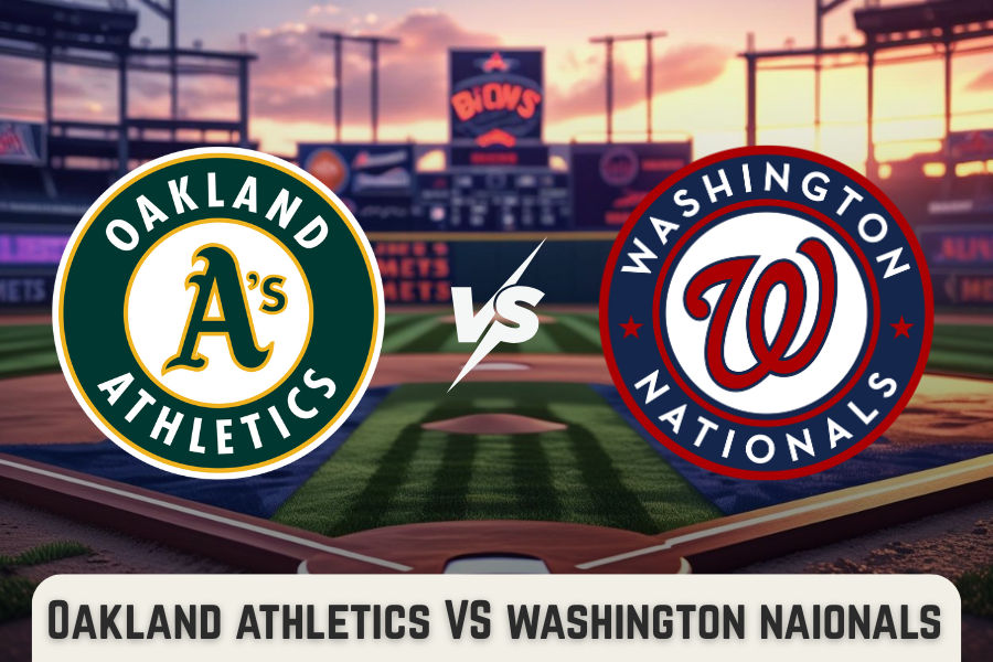 the official logos of oakland athletics and washington nationals