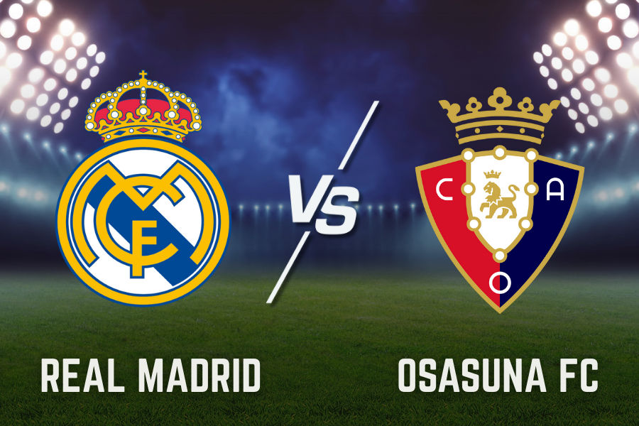 official logos of the real madrid and osasuna football teams