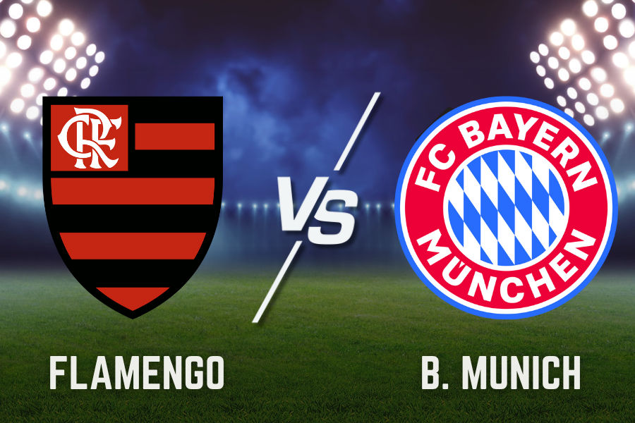 the logos of flamengo and bayern football teams