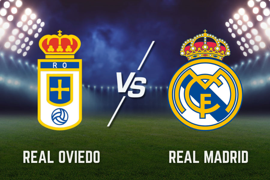 official logos of real oviedo and real madrid football teams
