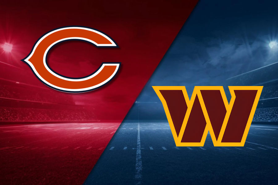 the official logos of falcons and bills and commanders and bears