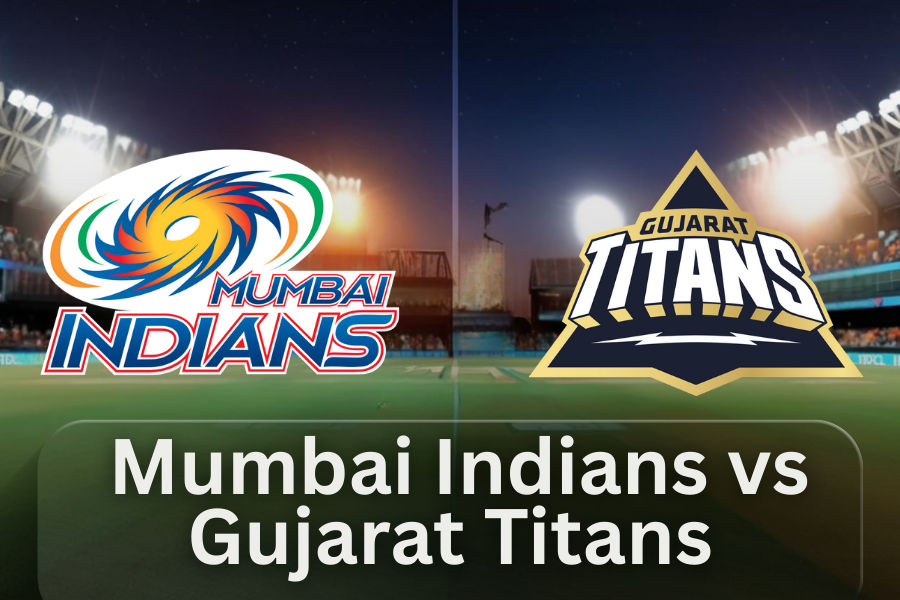 the match between Mumbai Indians and Gujarat Titans