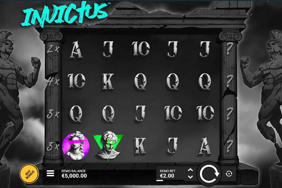 invictus slot by hacksaw gaming interface 