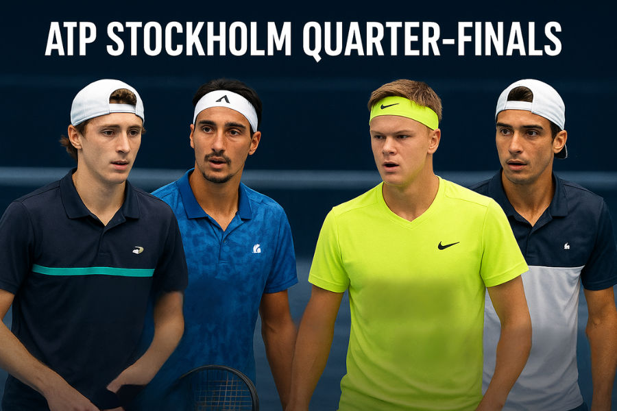 atp quater finals with humbert and sonego and rune and etcheverry