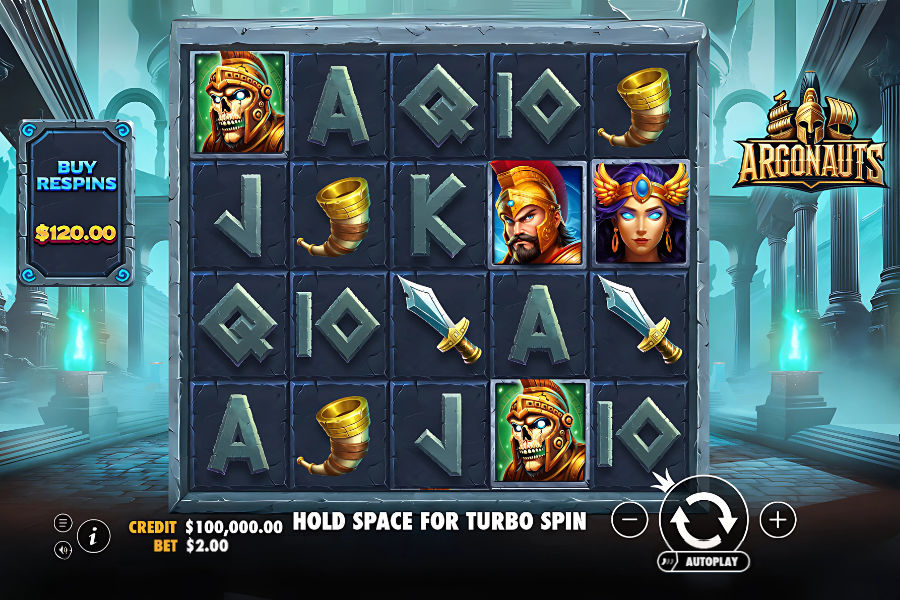 the demo play of the argonauts slot