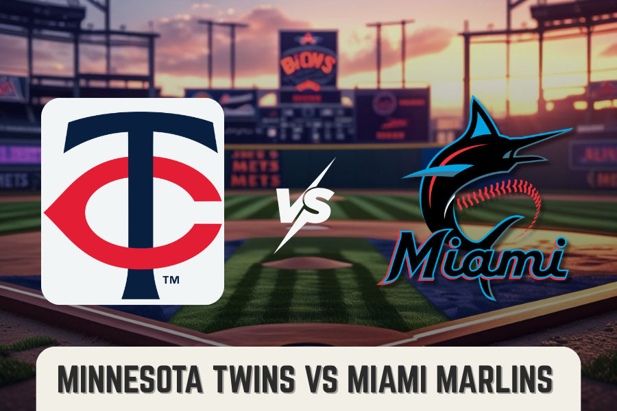the logos of twins and marlins baseball teams