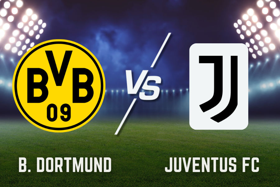 the official logos of borussia dortmund and juventus fc