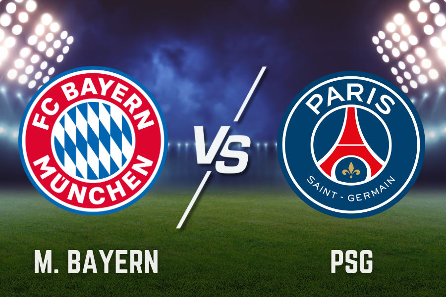 the logos of bayern and psg football teams