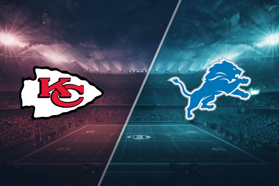 the official logos of detroit lions and kansas city chiefs