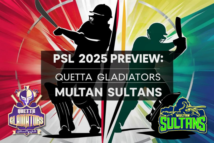 a colorful image of 2 cricket plaeys in PSL