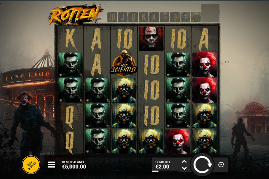 rotten slot by hacksaw gaming
