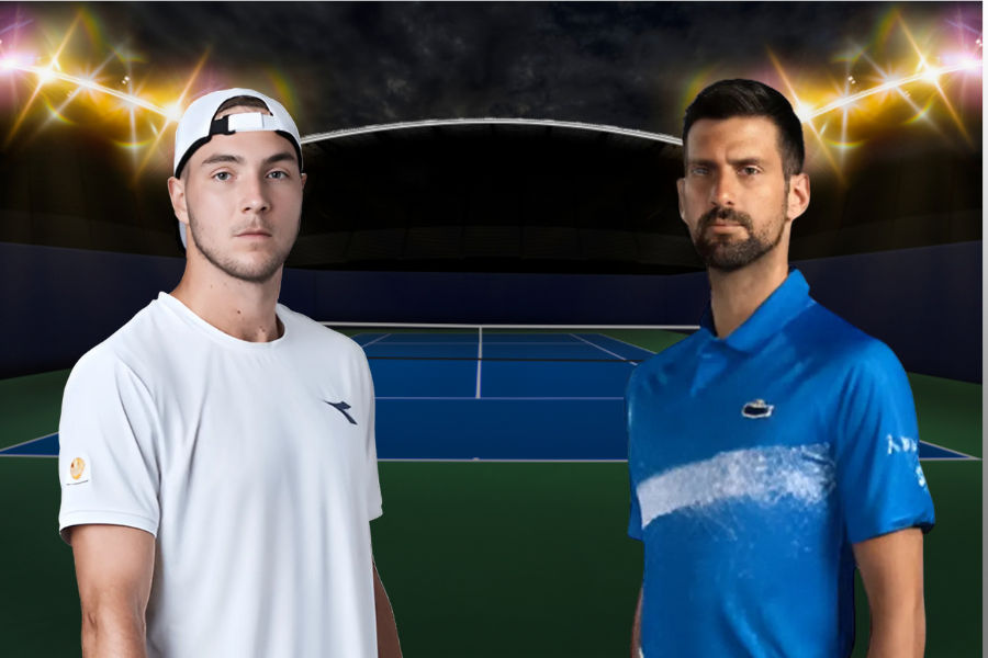 the images of novak djokovic and jan-lennard struff
