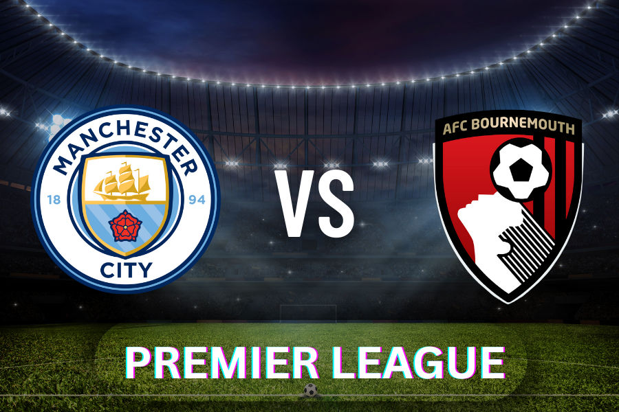 the match between Manchester City and Bournemouth