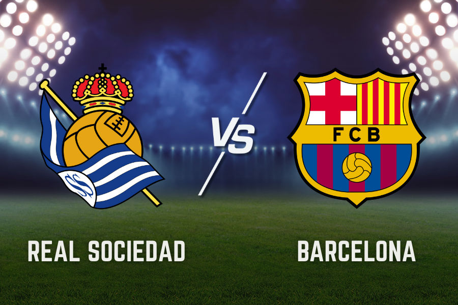 official logos of barcelona and real sociedad