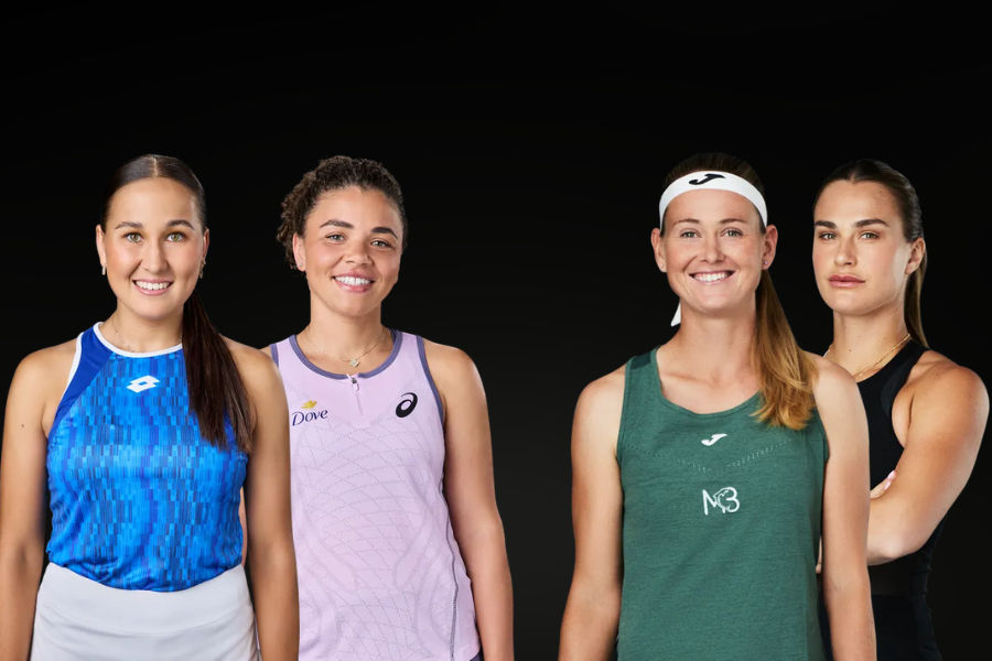 Sabalenka and Bouzkova and Paolini and Rakhimova