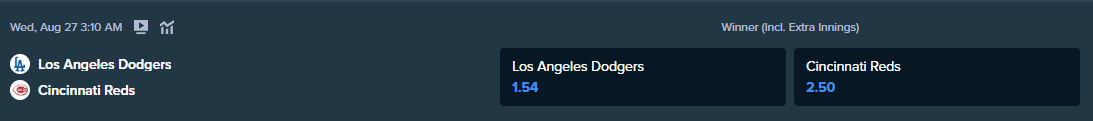 the betting odds from stake.com for the match between new york mets and philadelphia phillies