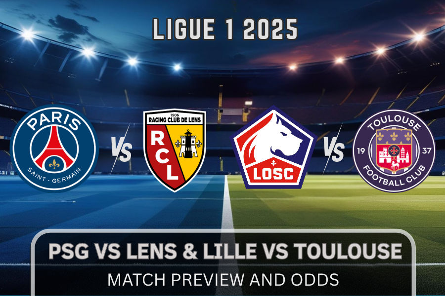 the official logos of psg and lens and lille and toulouse football teams