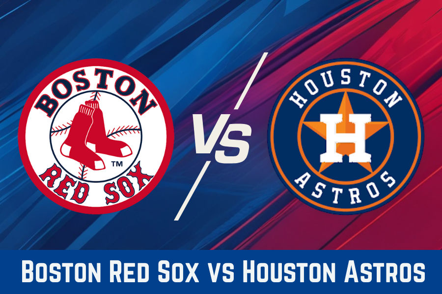 the official logos of boston red sox and houston astros baseball teams
