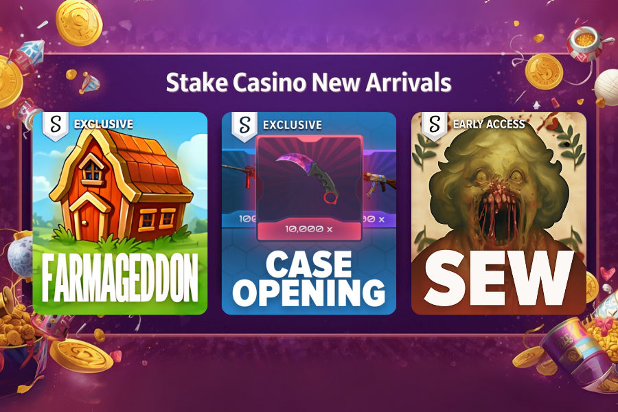 case openings, farmageddon and sew slots