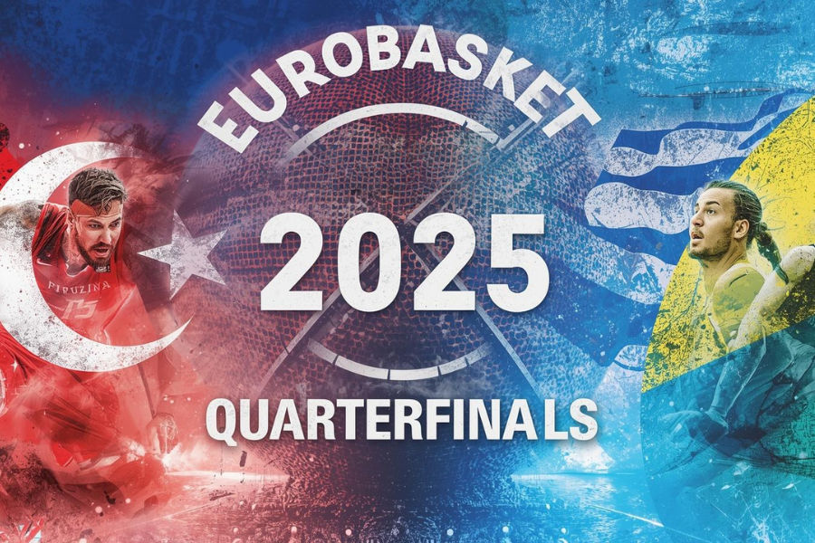 the official logos of turkey and poland and lithuania and greece in eurobasket fiba