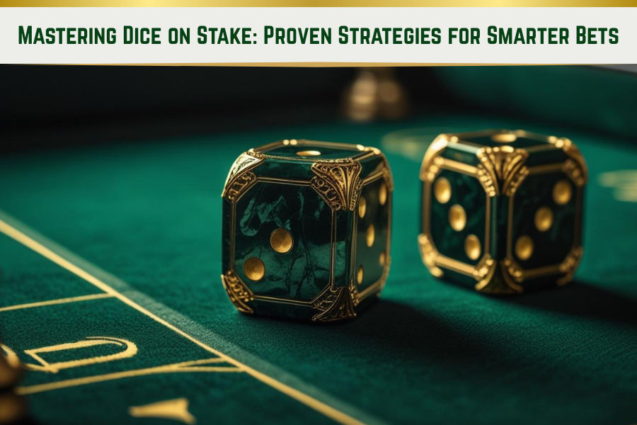 2 dice on a casino table