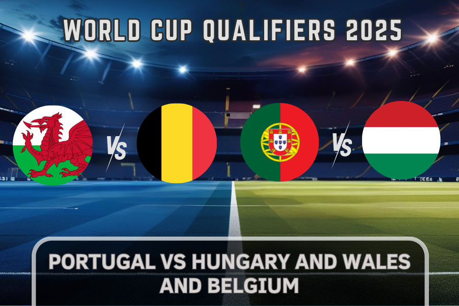 flags of wales and belgium and portugal and hungary