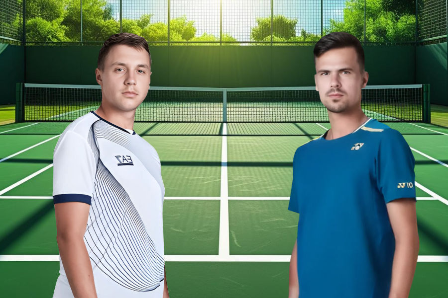 daniel altmaier contro hamad medjedovic su un campo da tennis