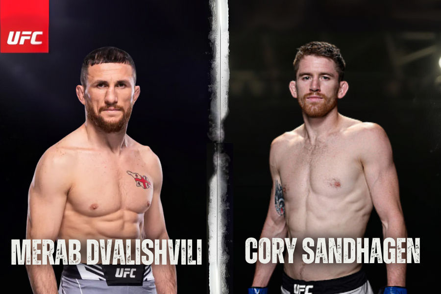 images of cory sandhagen and merab dvalishvili ufc fighter