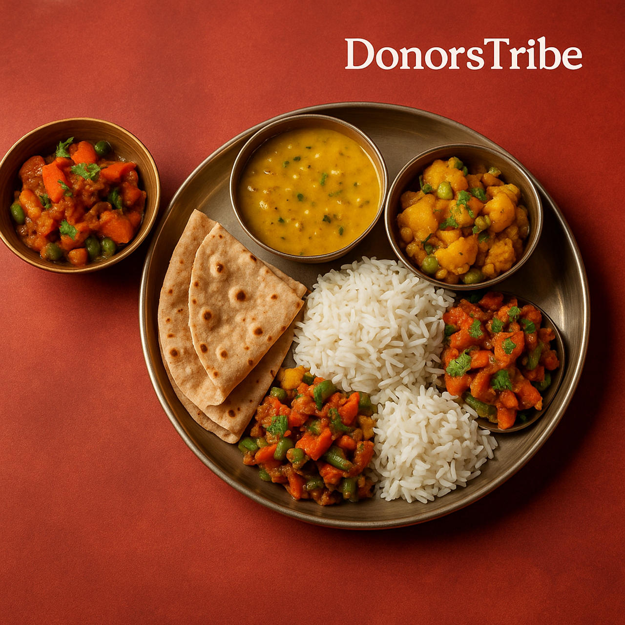 Meals being prepared and served