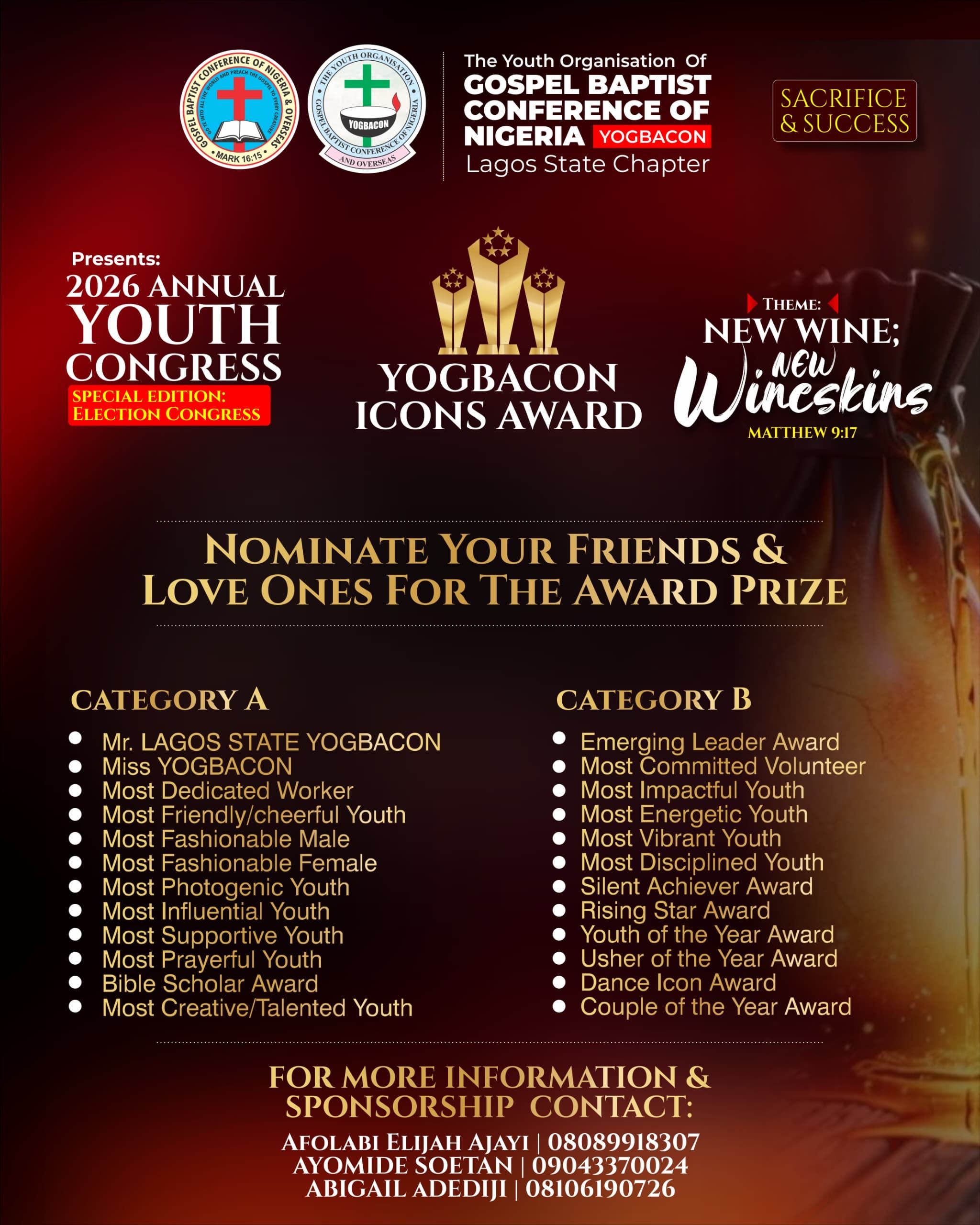 LAGOS STATE YOGBACON DINNER AND AWARD