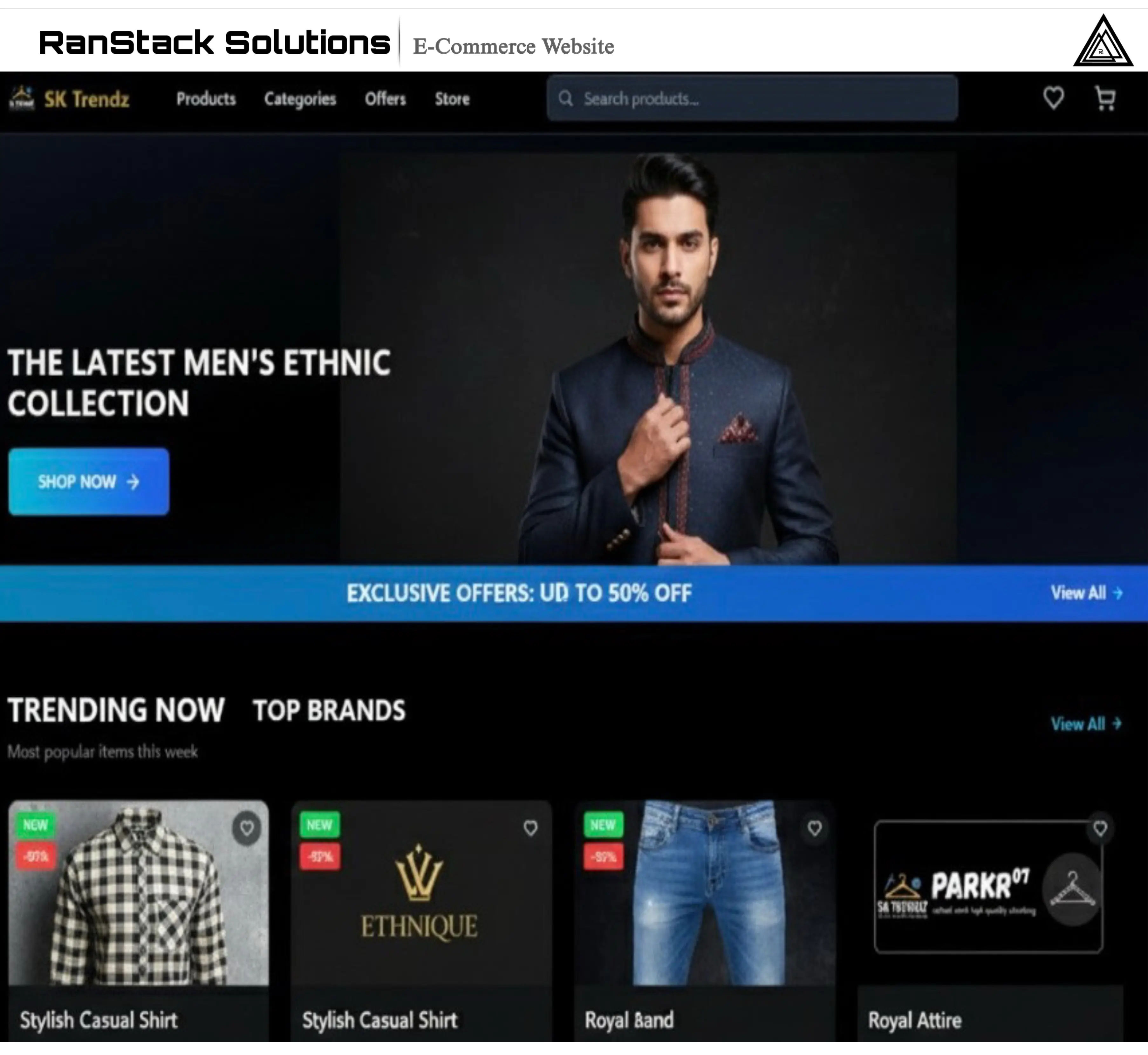 SkTrendz E-commerce Website